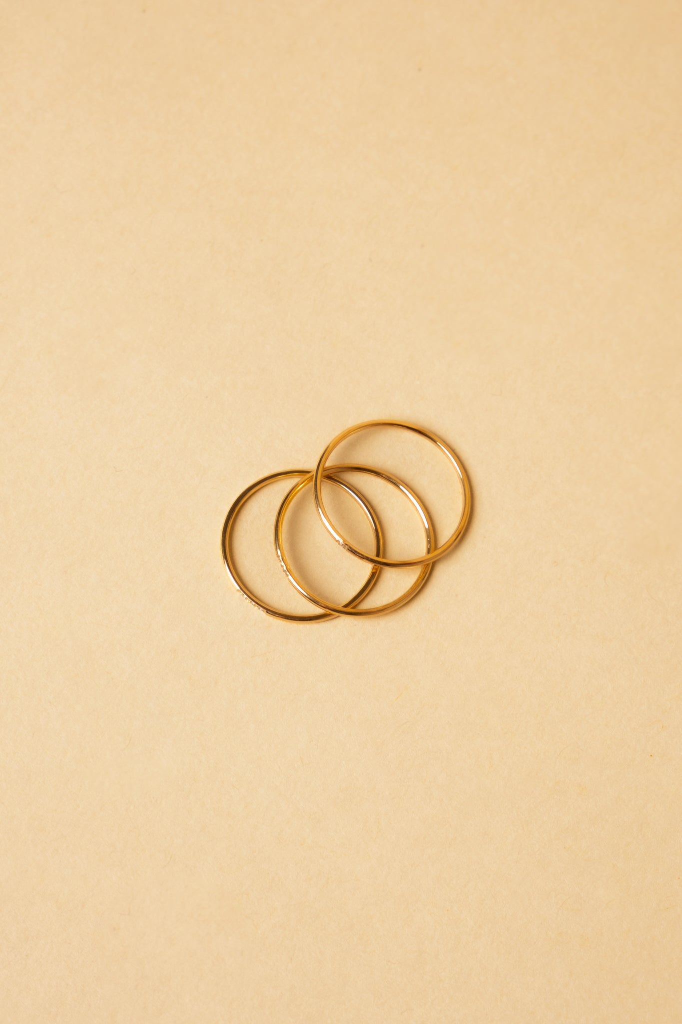 Dainty Stoned Ring Set