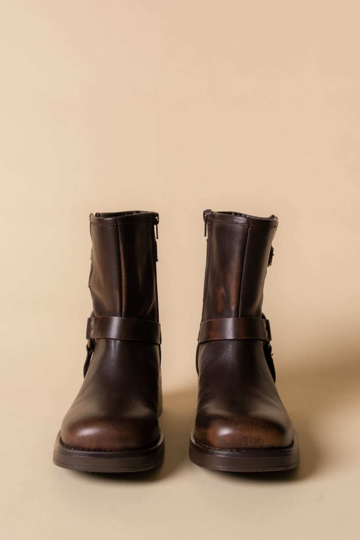 Steve Madden Brixton Leather Moto Boot