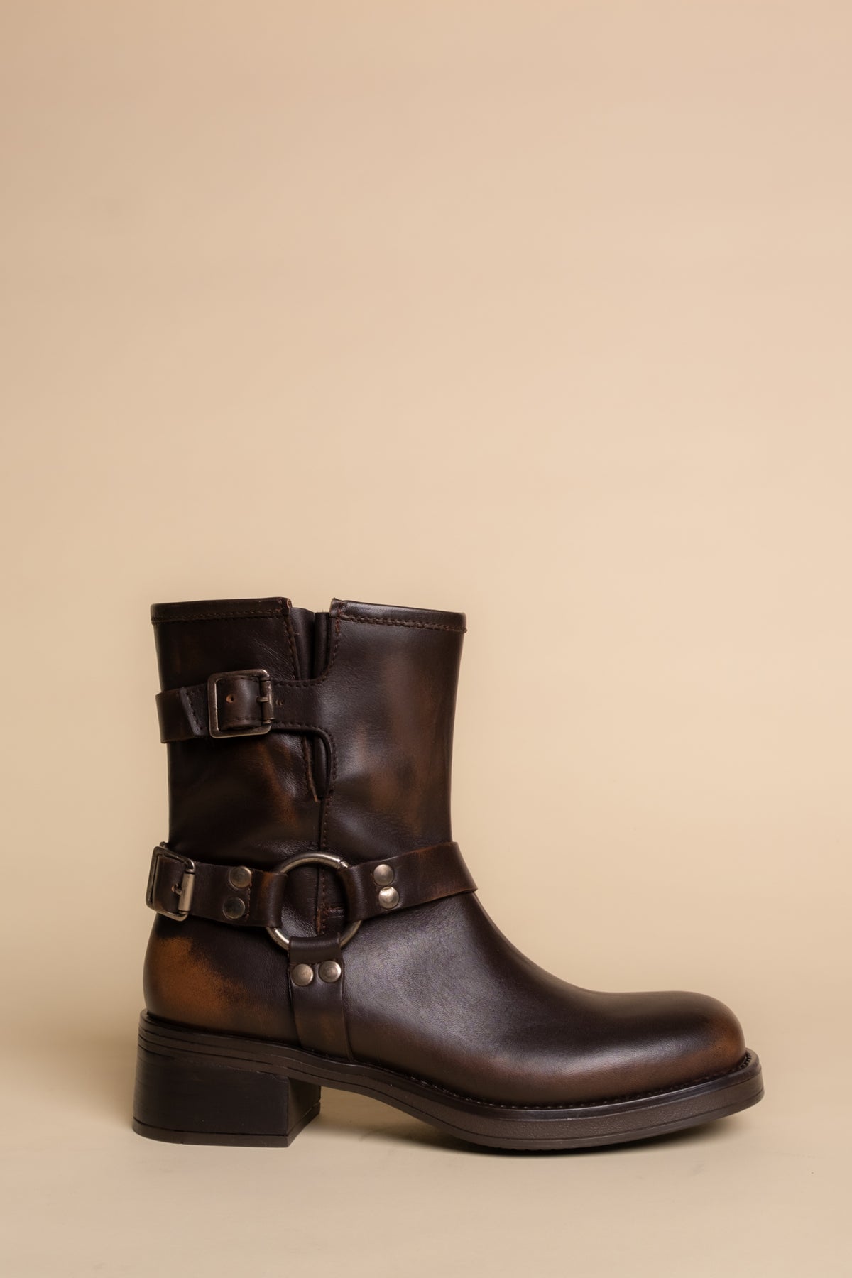 Steve Madden Brixton Leather Moto Boot