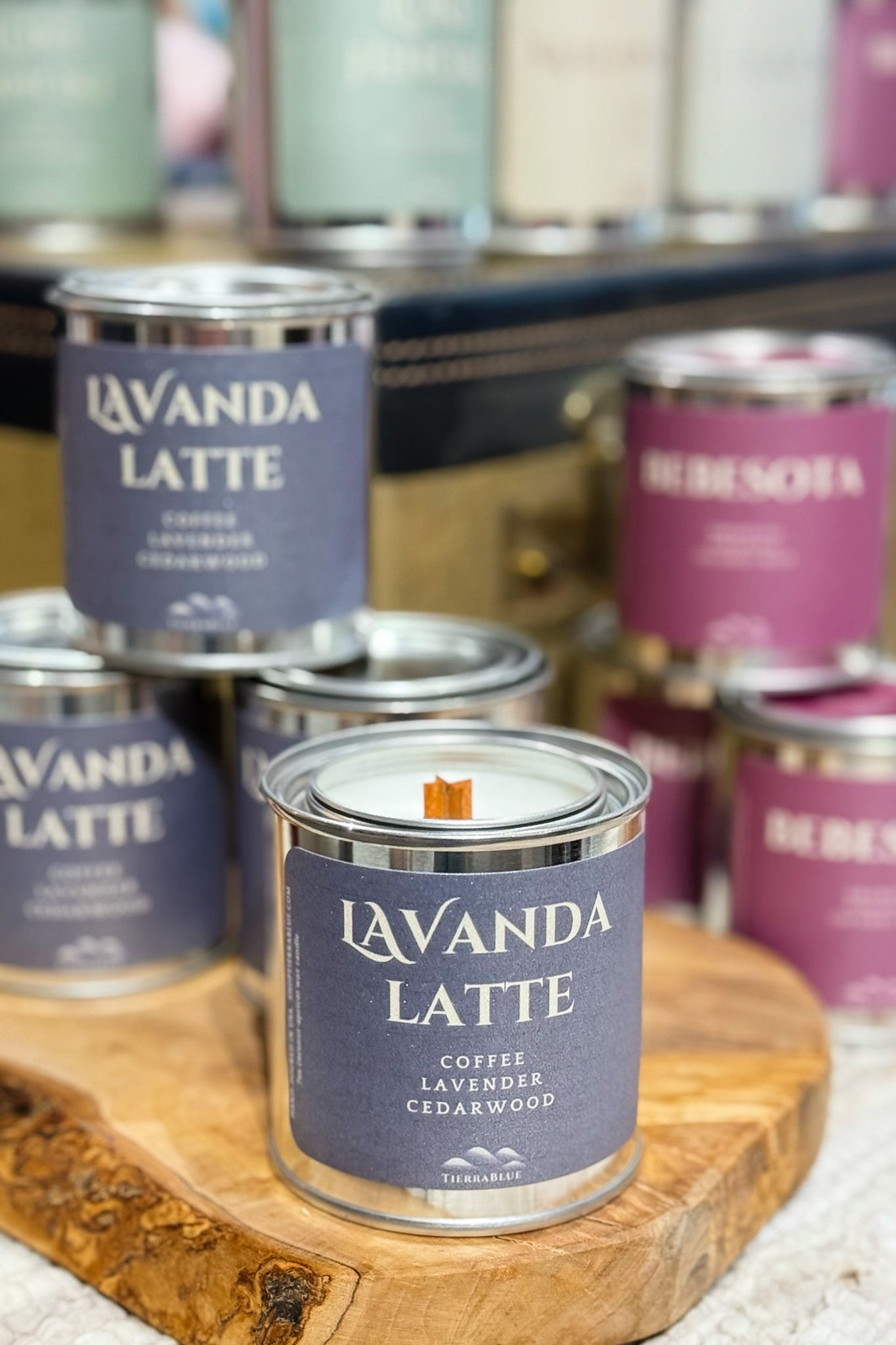 TierraBlue Lavanda Latte Candle