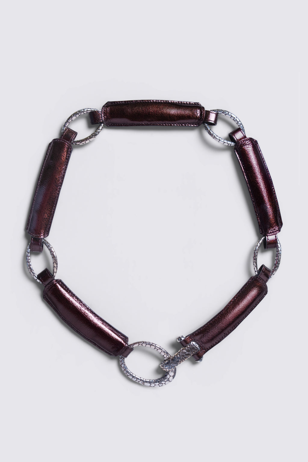 90s Brighton Chain Link Leather Belt
