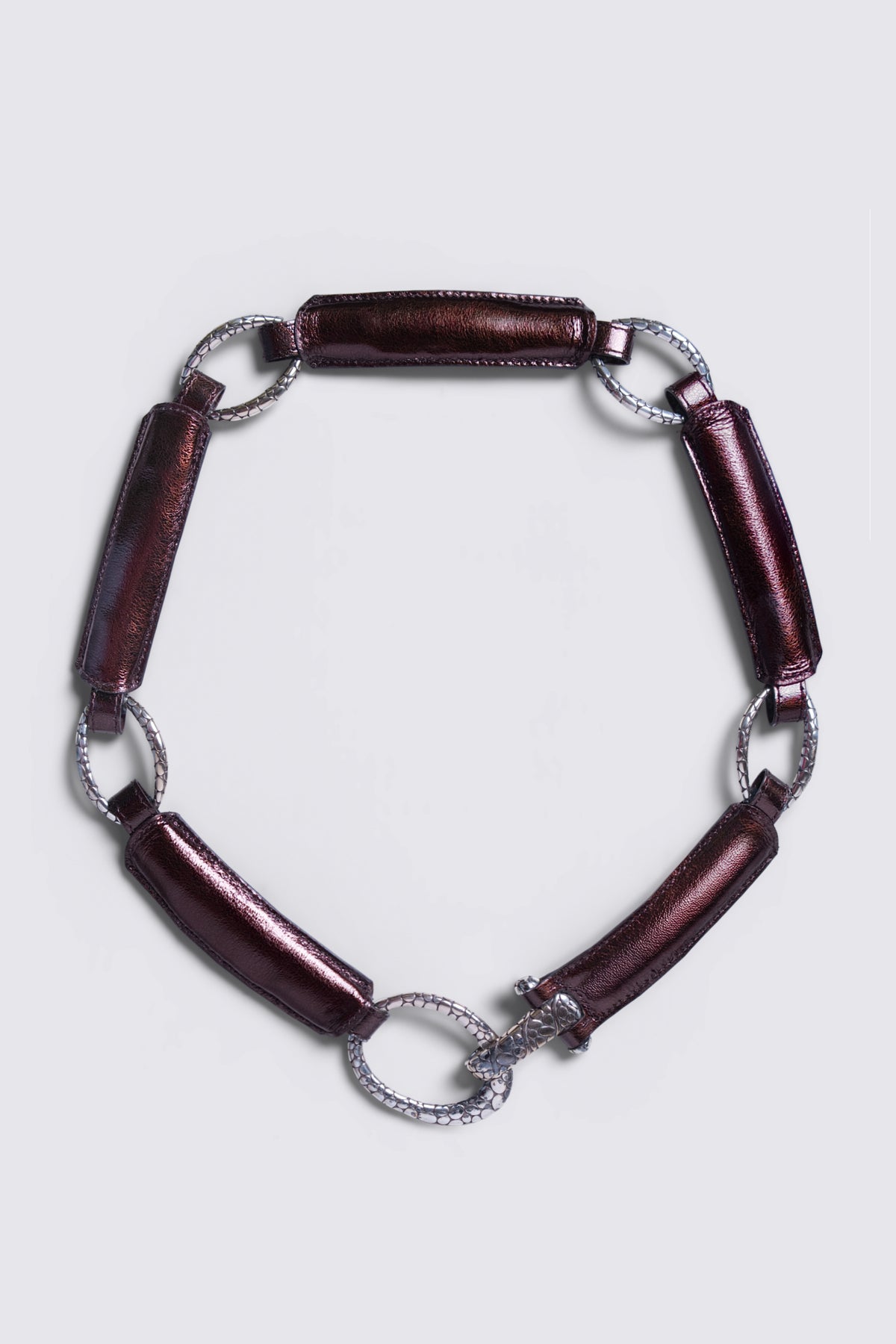 90s Brighton Chain Link Leather Belt