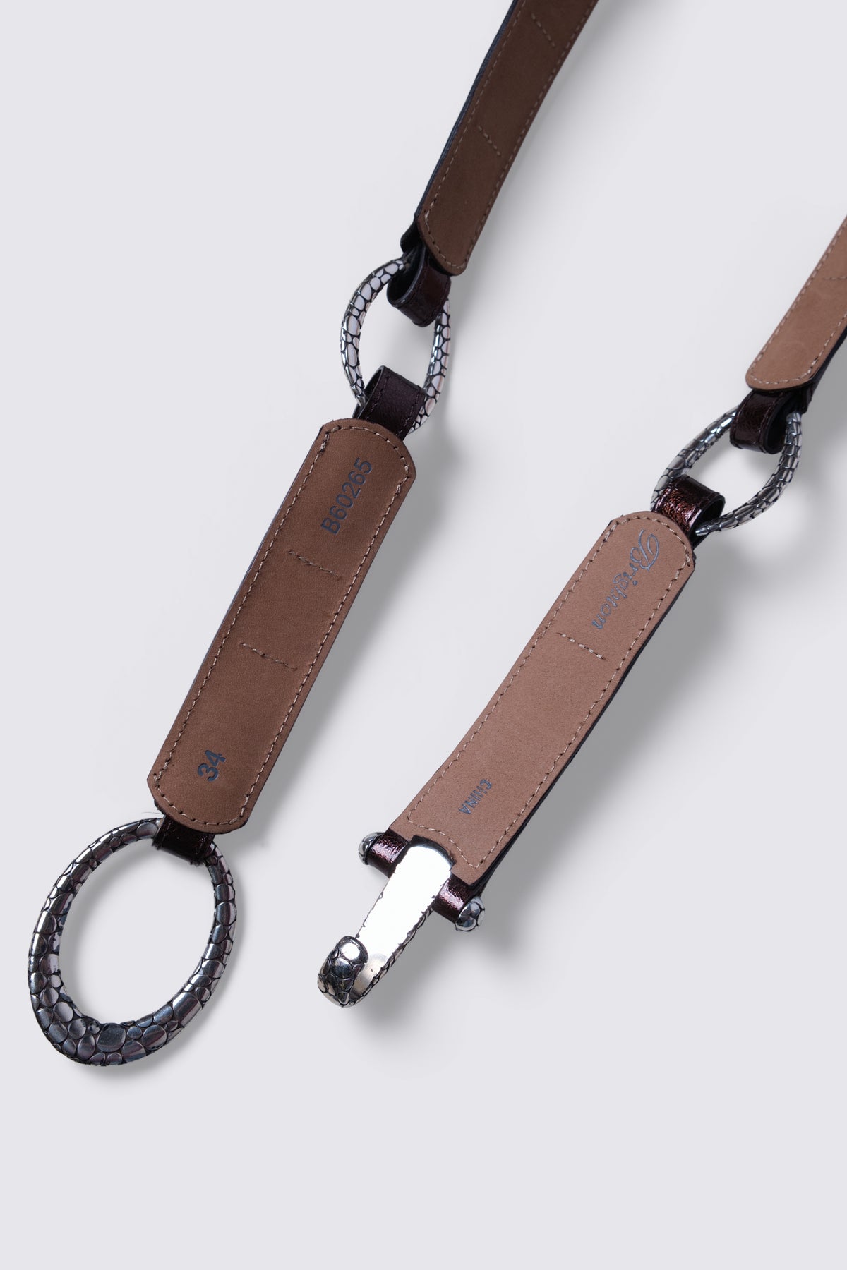 90s Brighton Chain Link Leather Belt