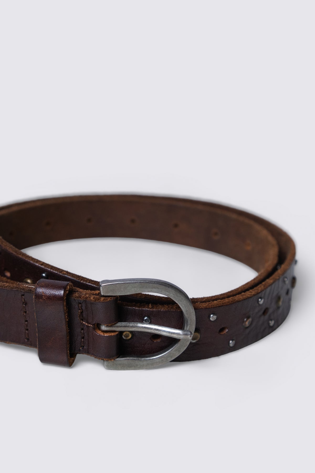 Y2K Studded Leather Belt