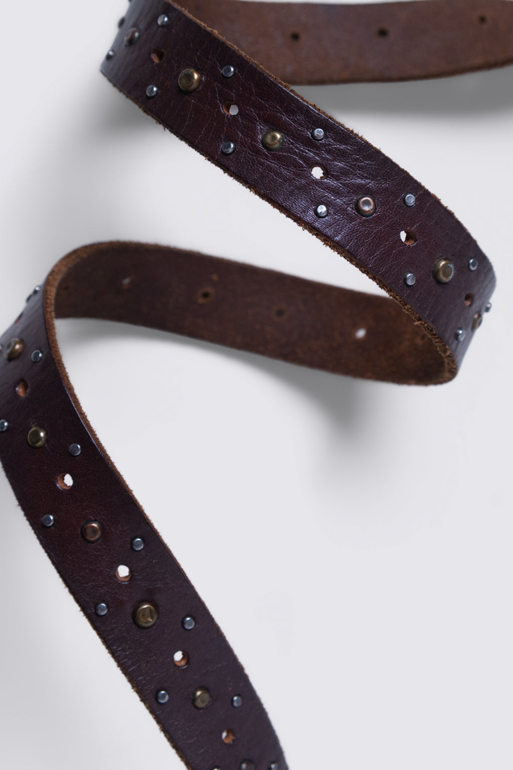 Y2K Studded Leather Belt