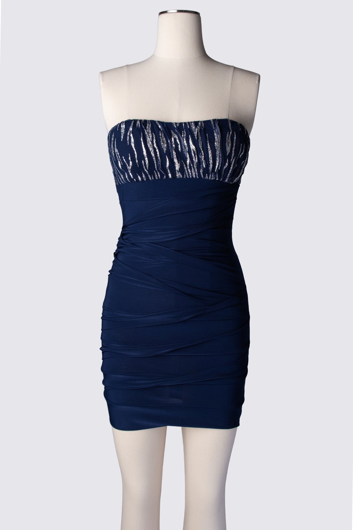 Y2K Deb Strapless Bodycon Mini Dress