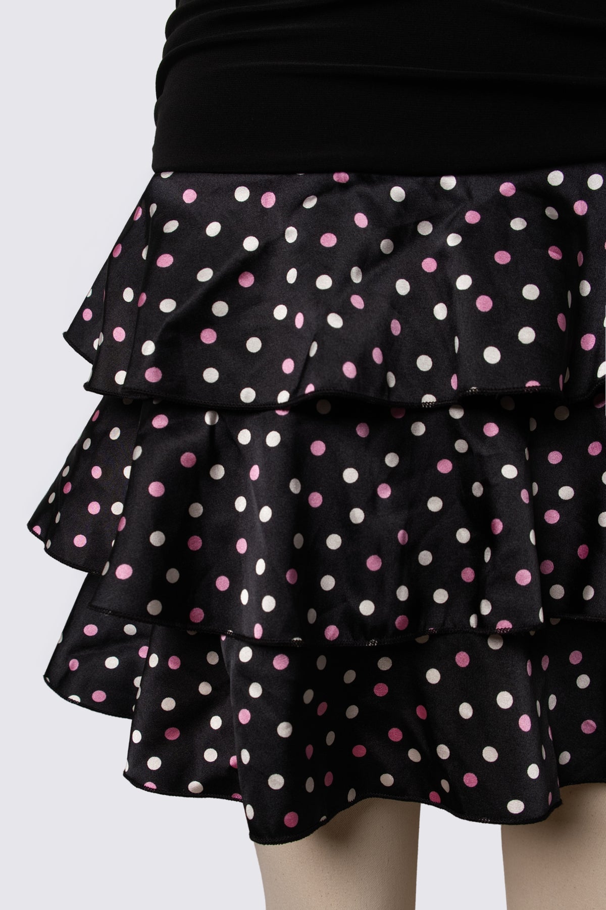 Y2K Taboo Polka Dot Ruffle Mini Dress