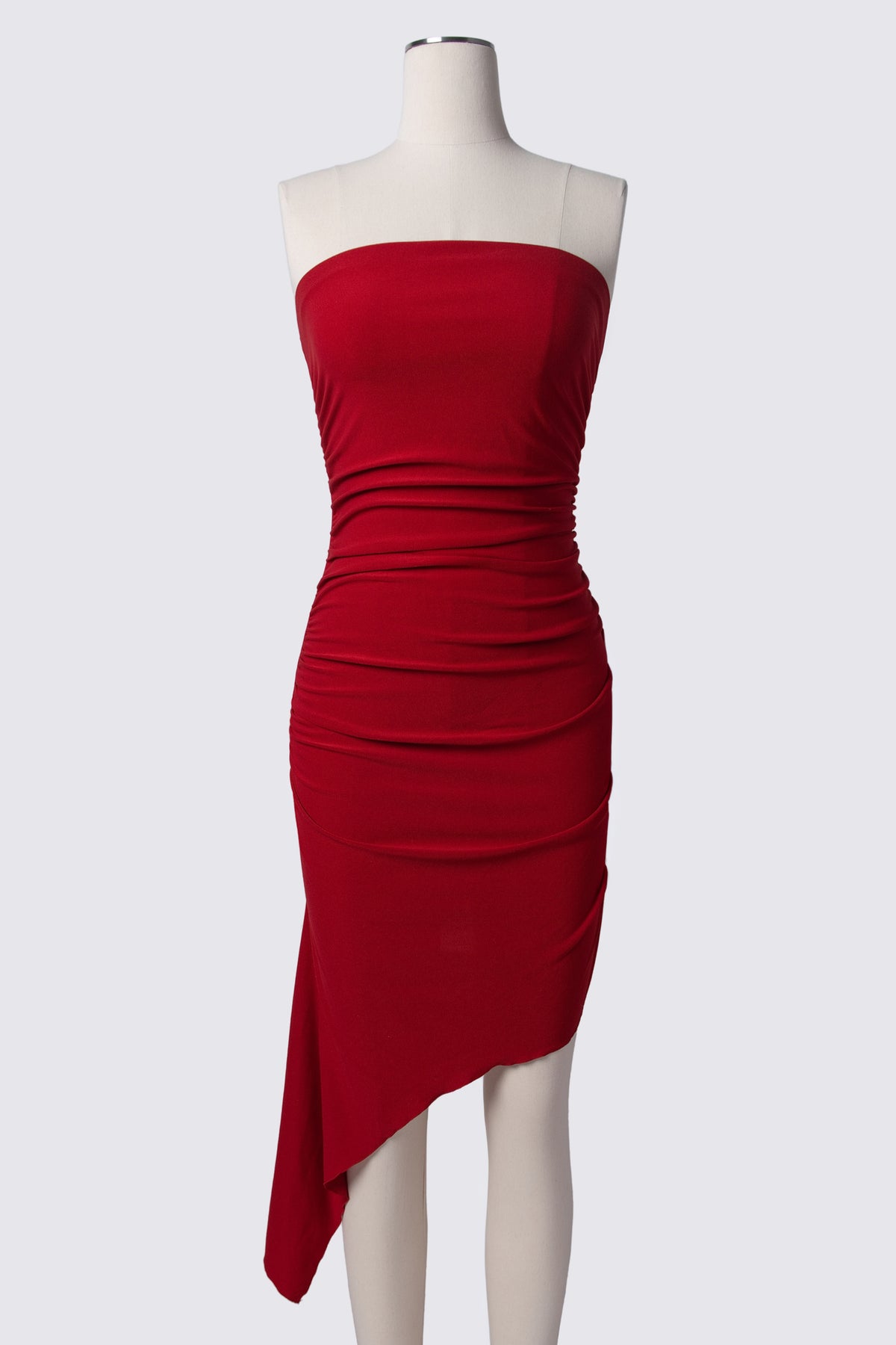 Y2K Taunt Strapless Asymmetric Dress