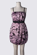 Y2K Miss Sixty Killah Shoe Print Bubble Dress