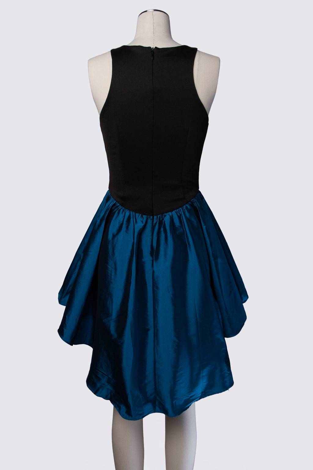 2010s Bebe Taffeta Peplum Mini Dress
