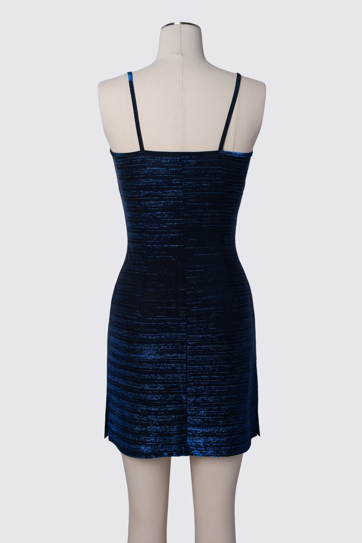 90s Byer Too Metallic Stretch Mini Dress