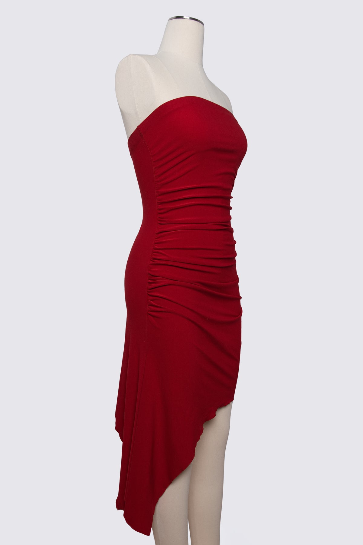 Y2K Taunt Strapless Asymmetric Dress