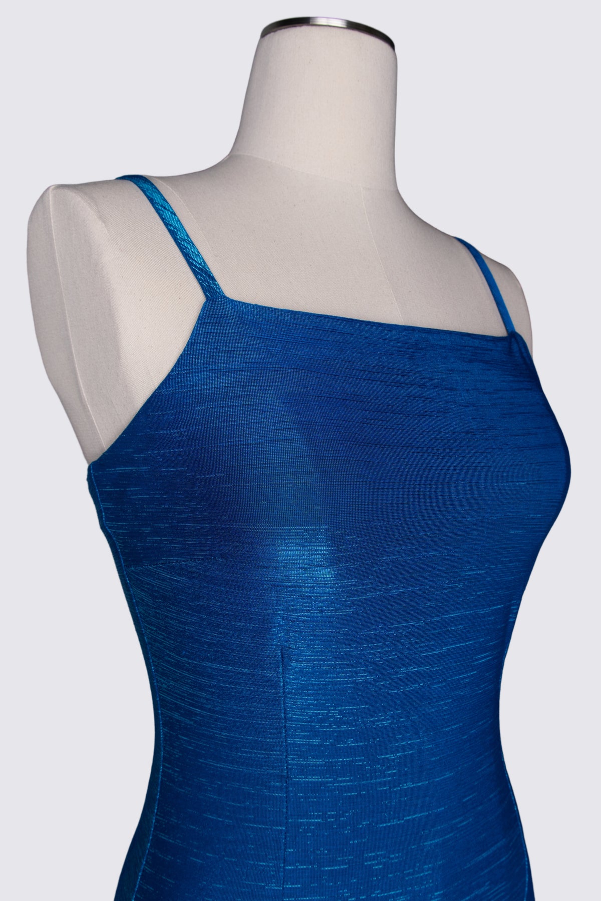 Y2K Dollhouse Metallic Stretch Mini Dress