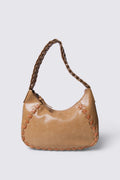 Y2K Express Woven Leather Handle Baguette