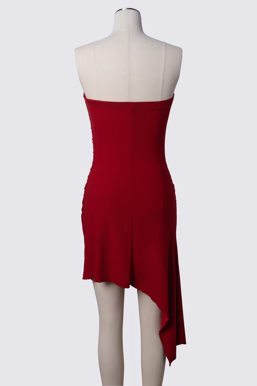 Y2K Taunt Strapless Asymmetric Dress