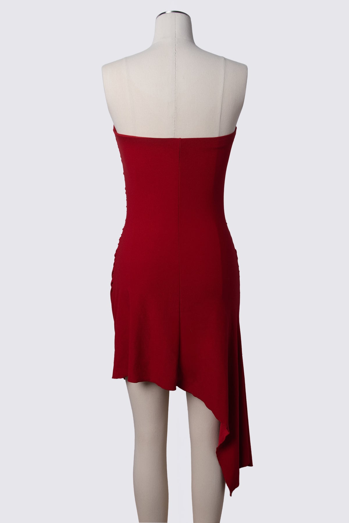 Y2K Taunt Strapless Asymmetric Dress