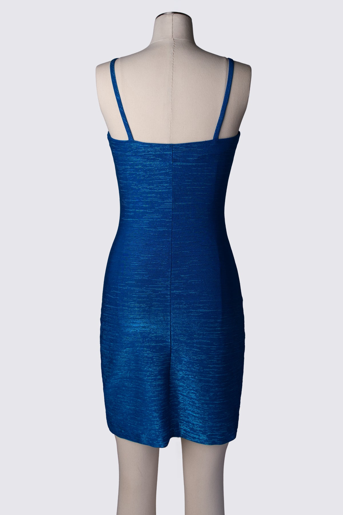 Y2K Dollhouse Metallic Stretch Mini Dress