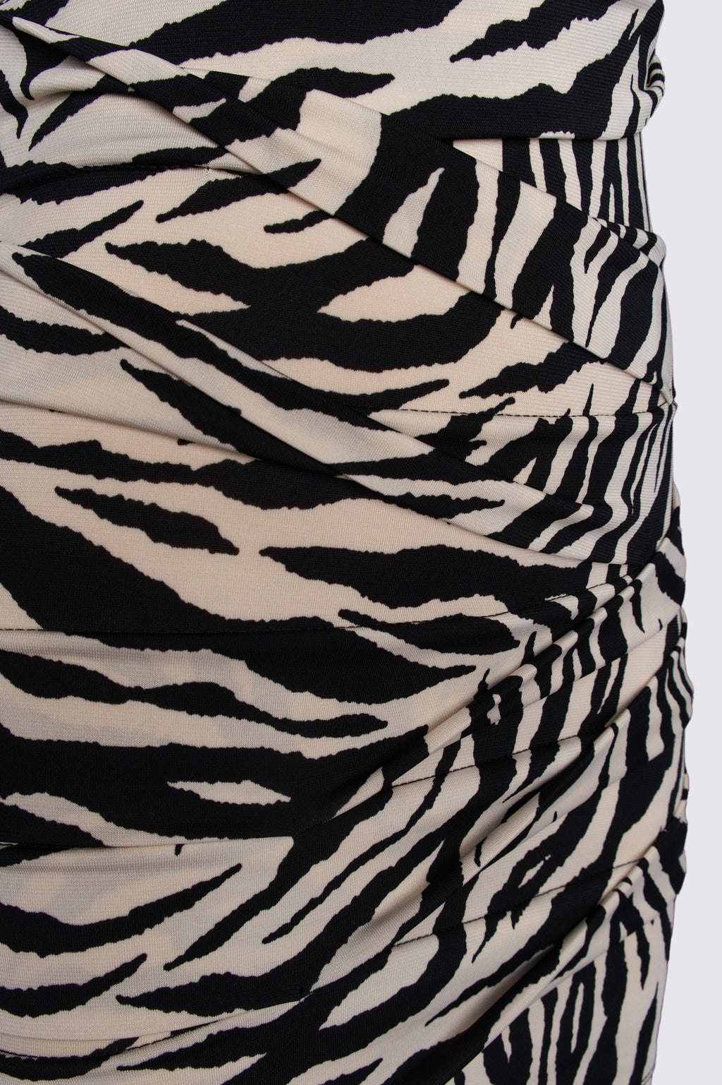 2000s Zebra Print Bandage Dress