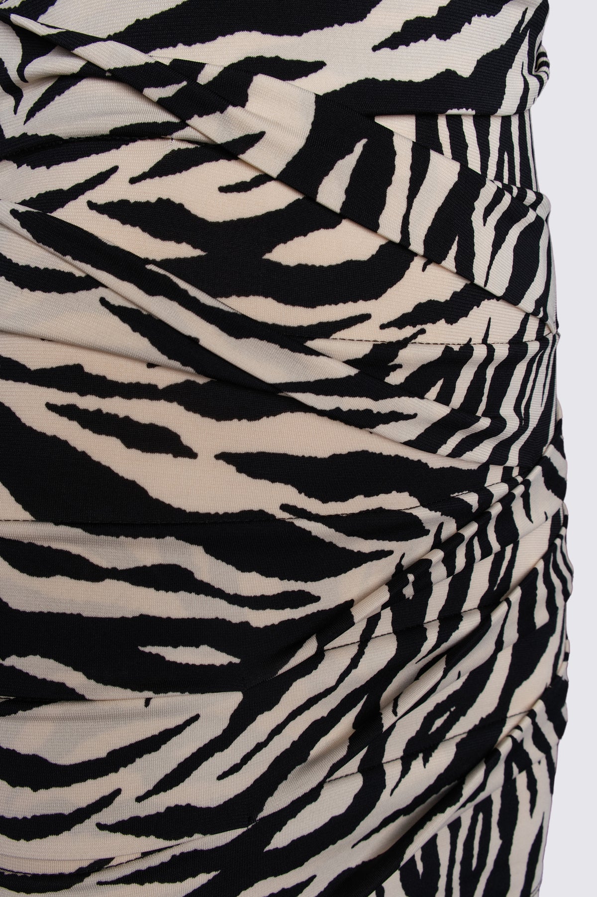 2000s Zebra Print Bandage Dress