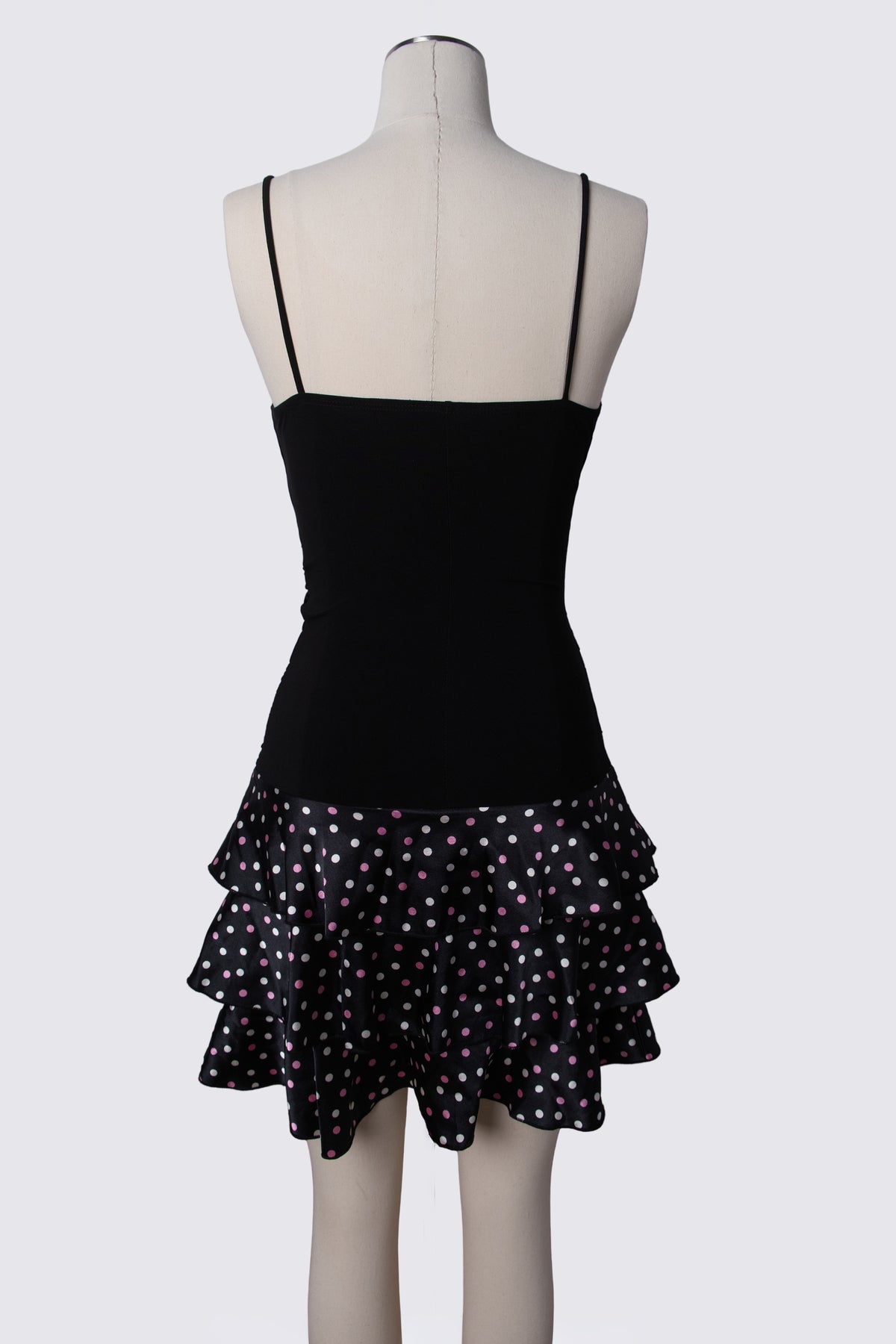 Y2K Taboo Polka Dot Ruffle Mini Dress