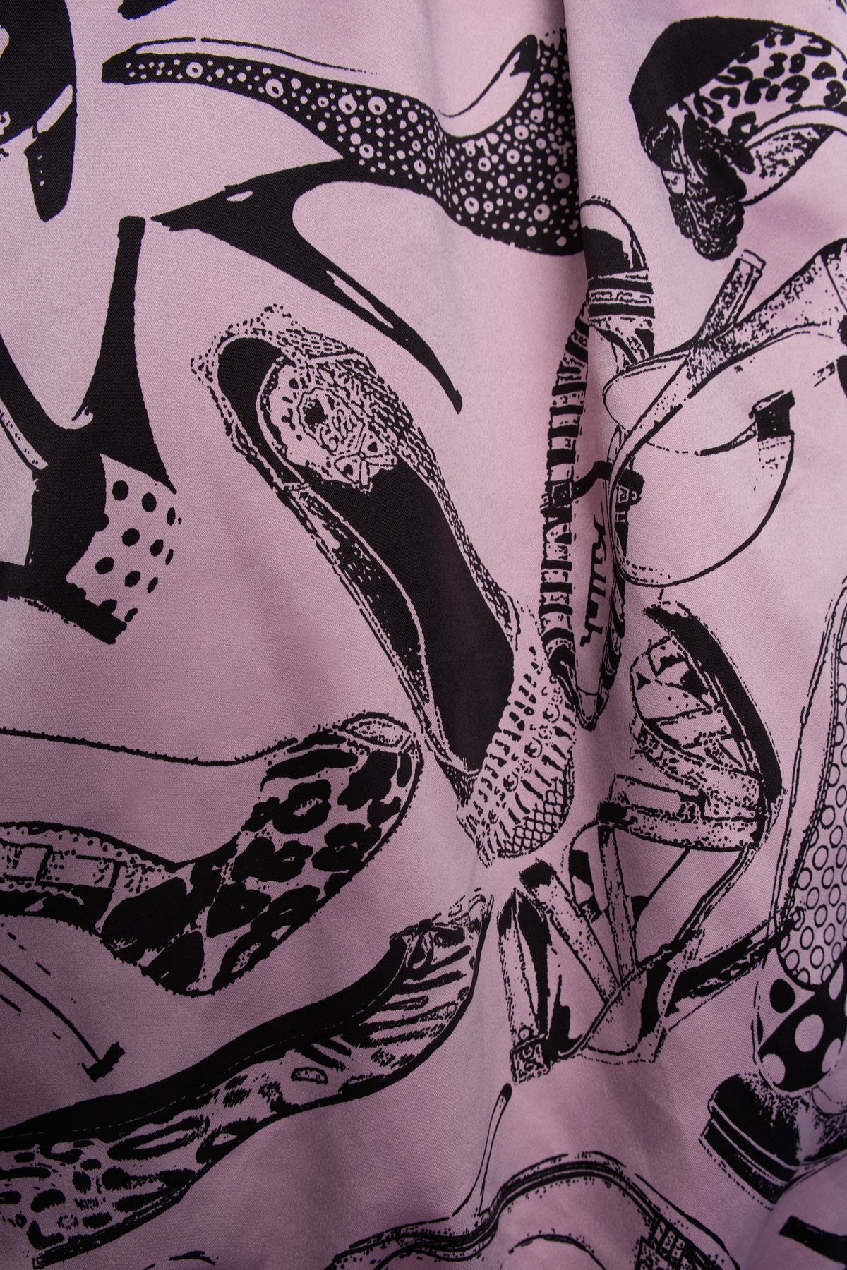 Y2K Miss Sixty Killah Shoe Print Bubble Dress