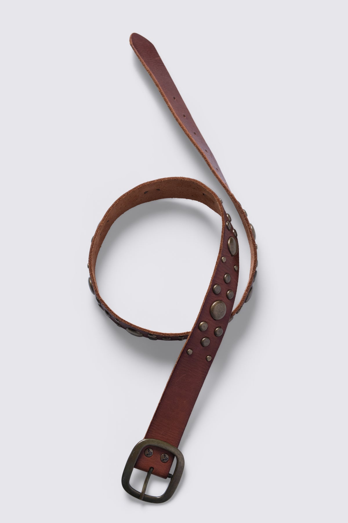 Y2K American Eagle Studded Leather Belt