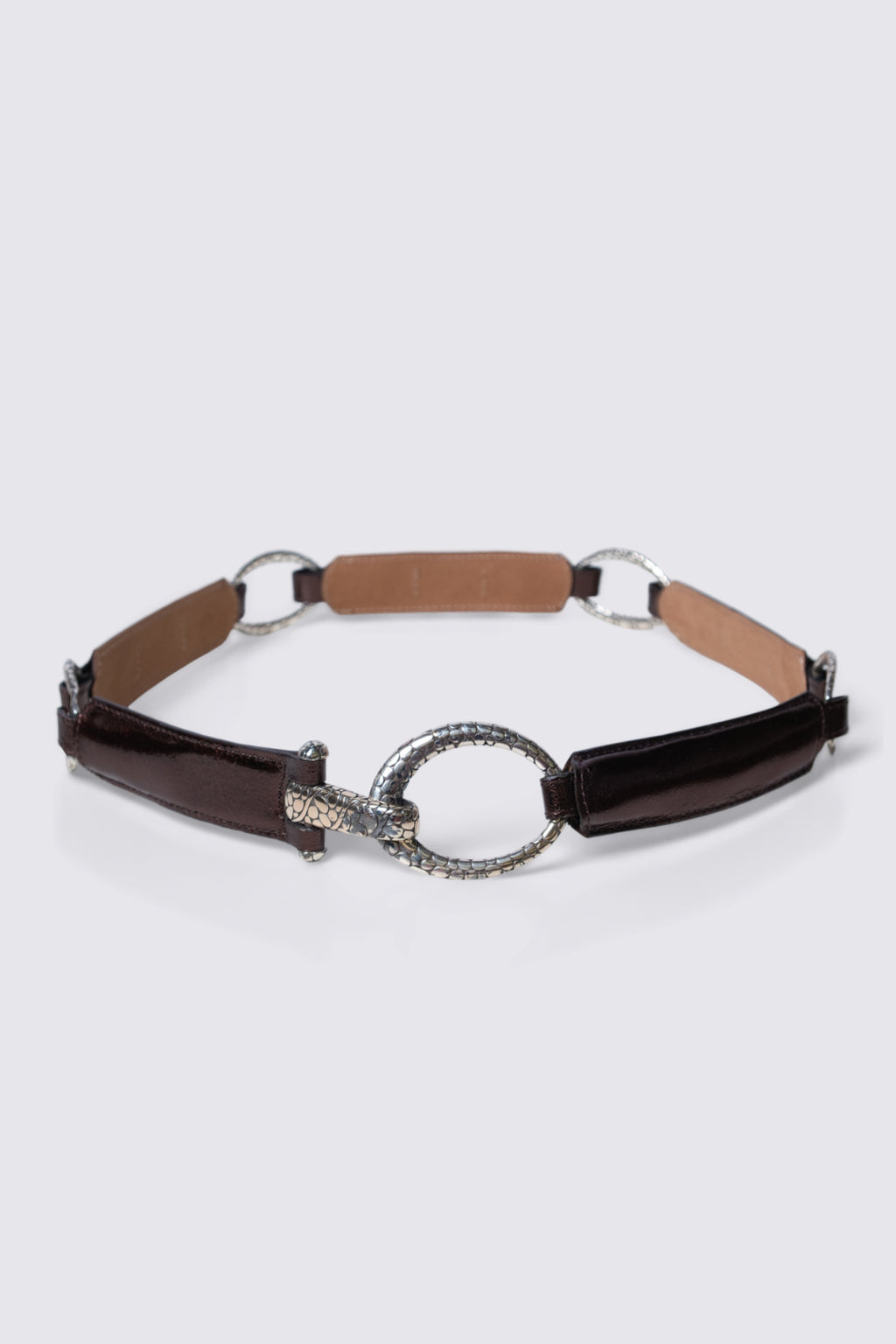 90s Brighton Chain Link Leather Belt