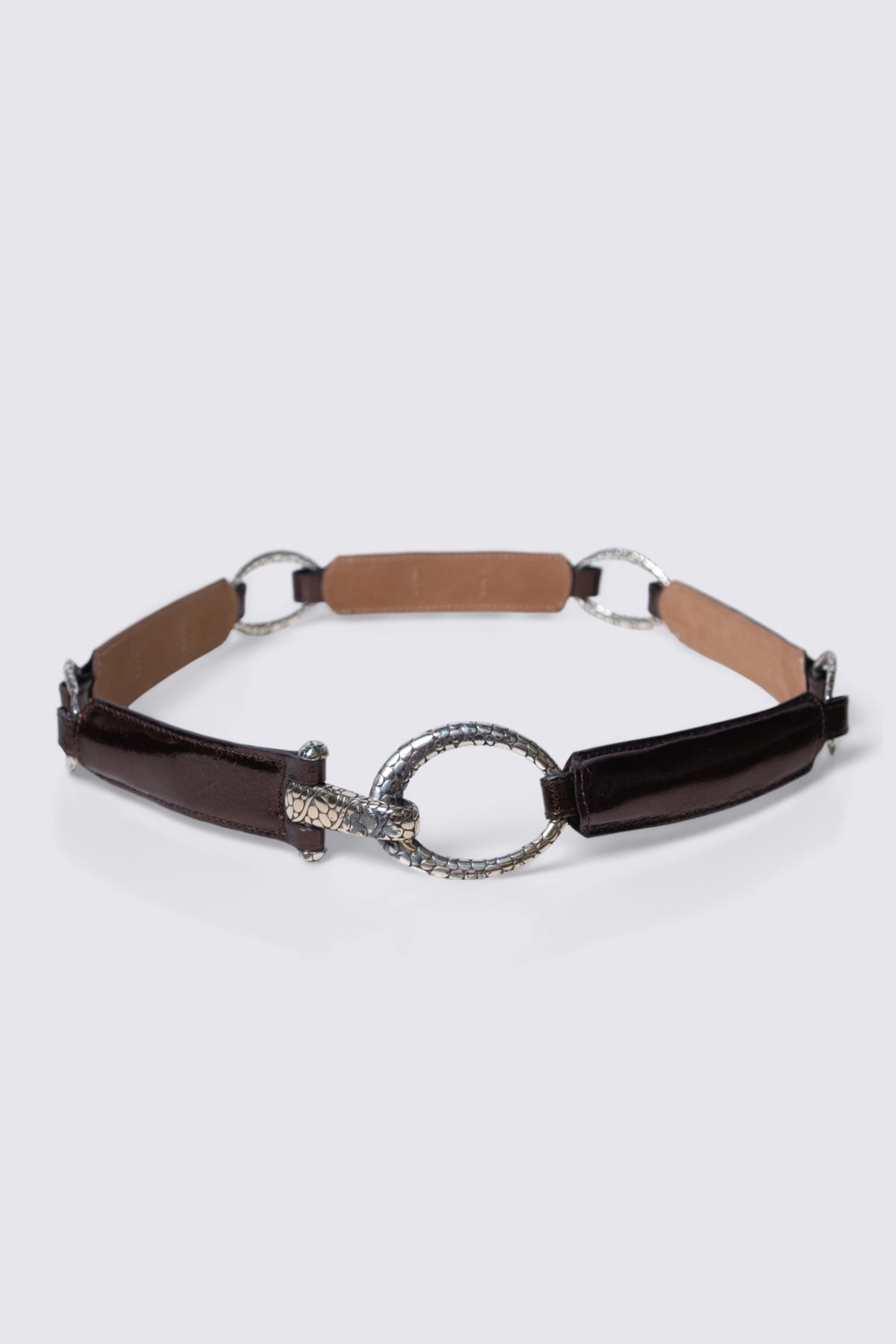 90s Brighton Chain Link Leather Belt