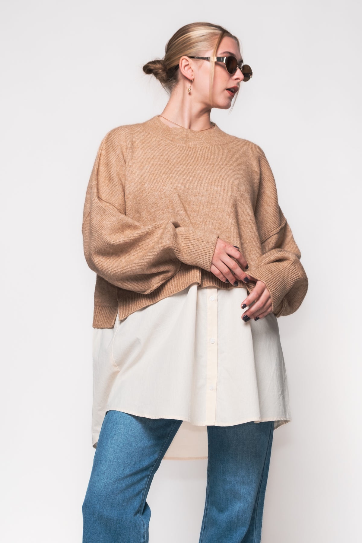 Sutton Twofer Boxy Knit