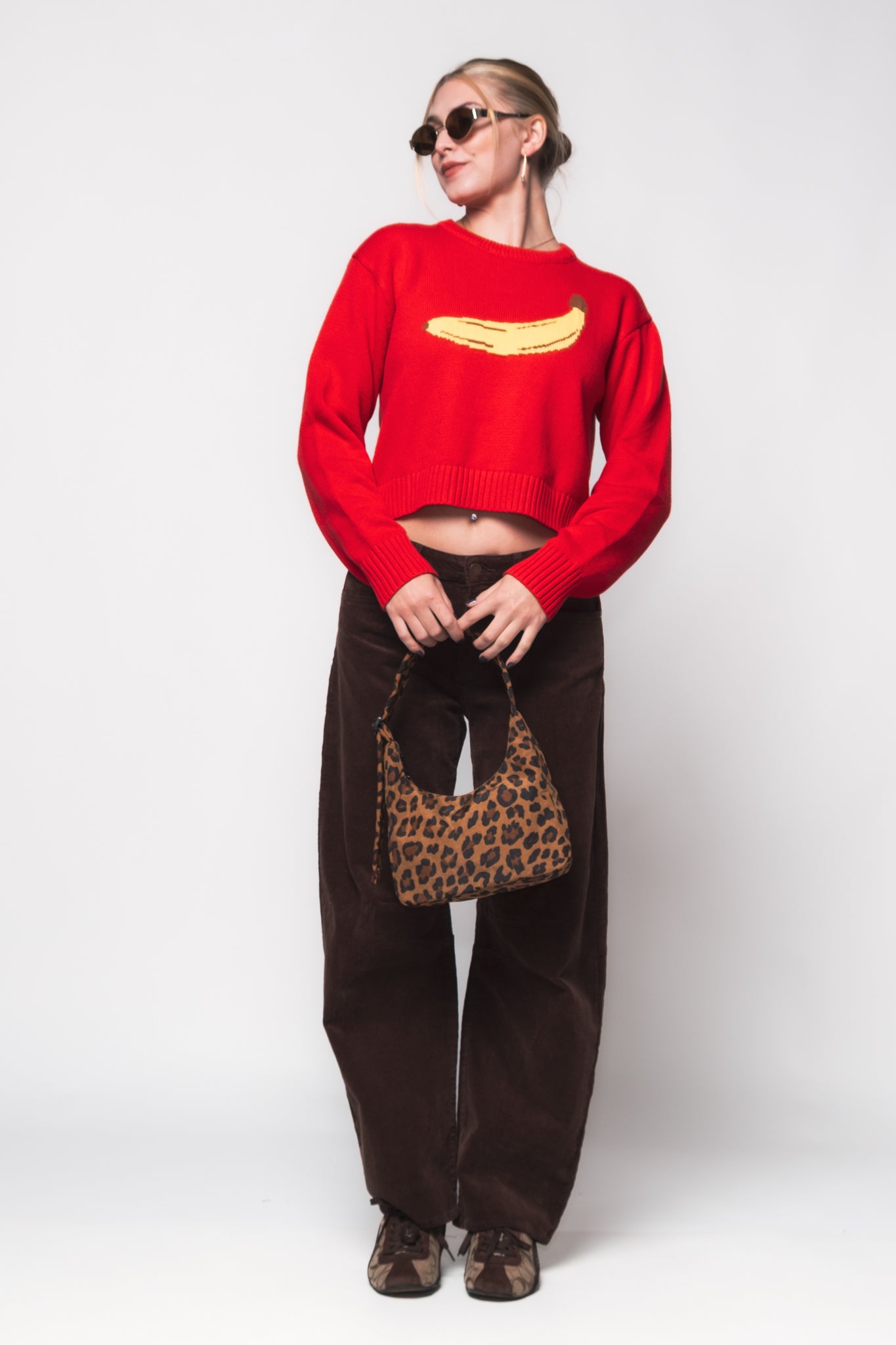 Banana Cozy Crewneck Sweater