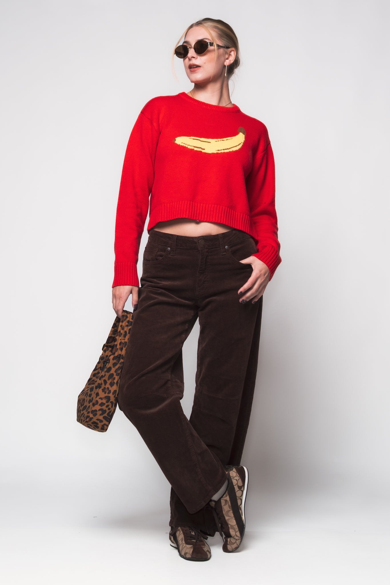 Banana Cozy Crewneck Sweater