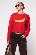 Banana Cozy Crewneck Sweater
