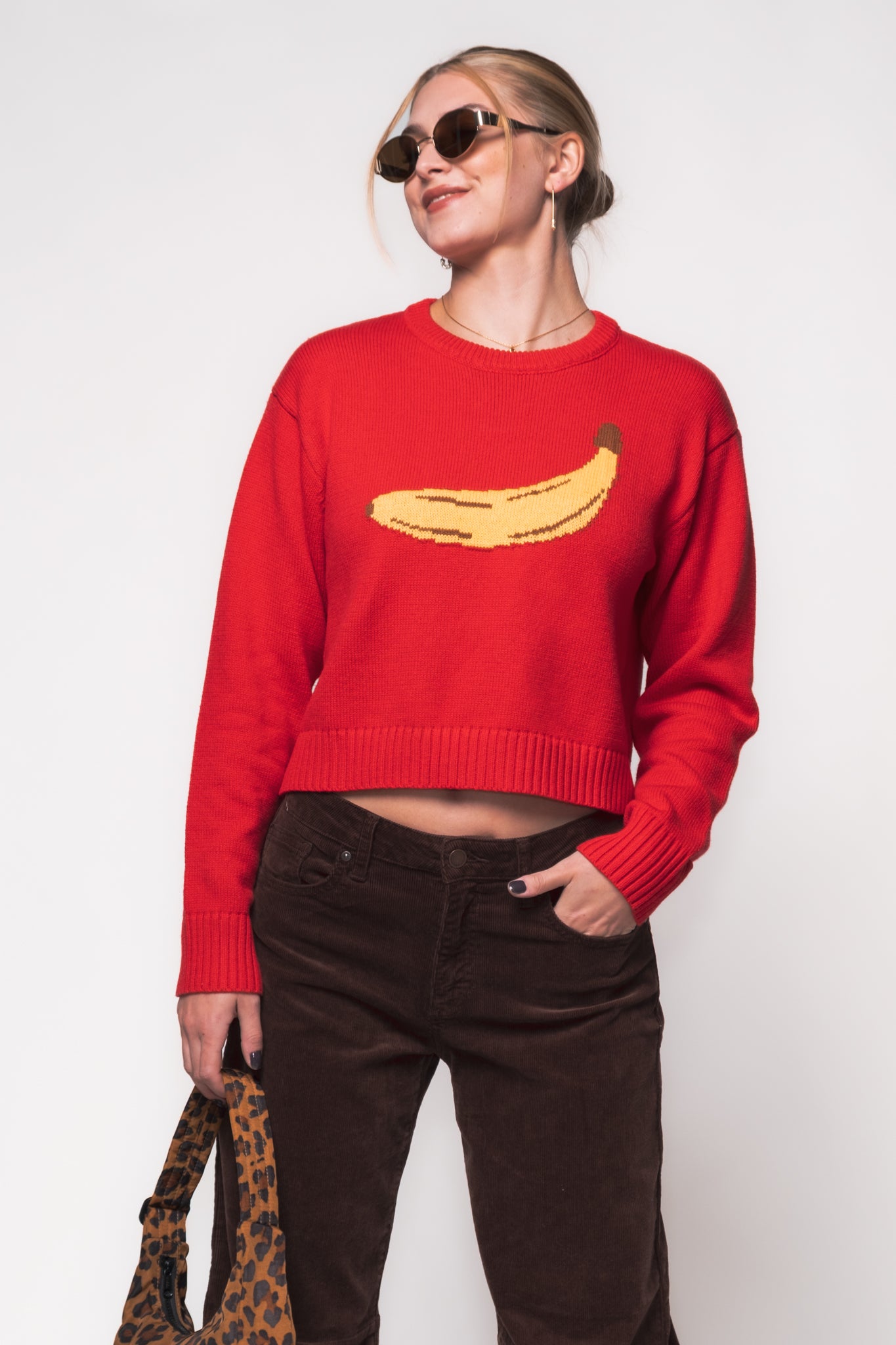 Banana Cozy Crewneck Sweater