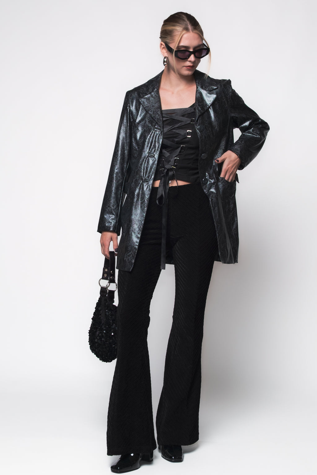 Free People Velvet Penny Pull On Flares