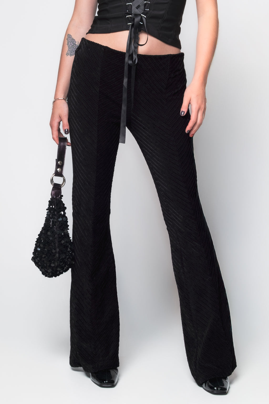 Free People Velvet Penny Pull On Flares