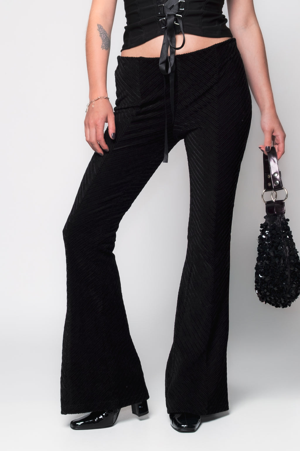 Free People Velvet Penny Pull On Flares