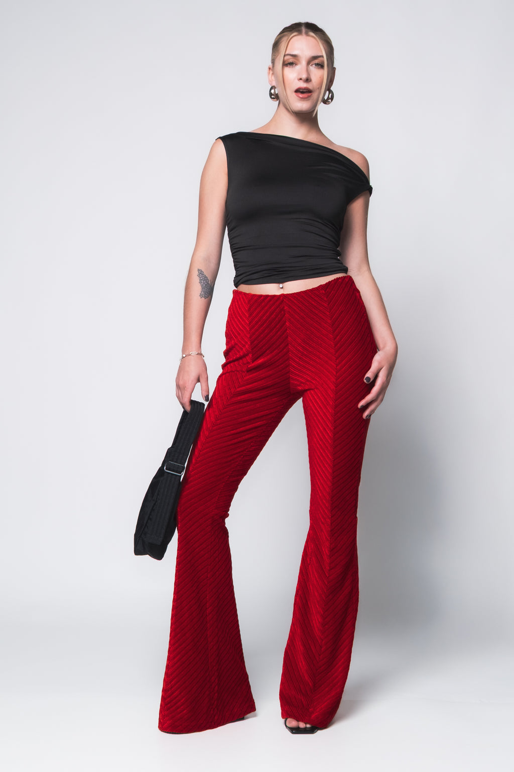 Free People Velvet Penny Pull On Flares
