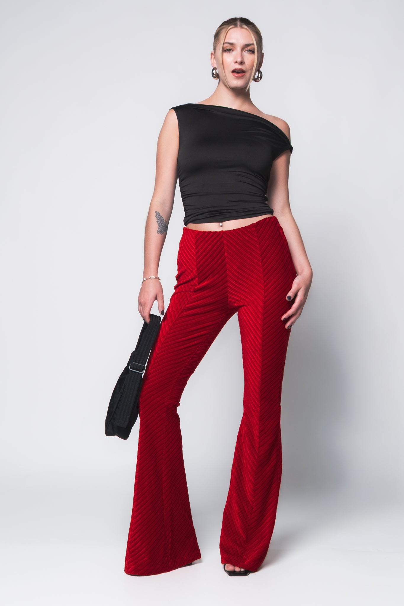 Free People Velvet Penny Pull On Flares