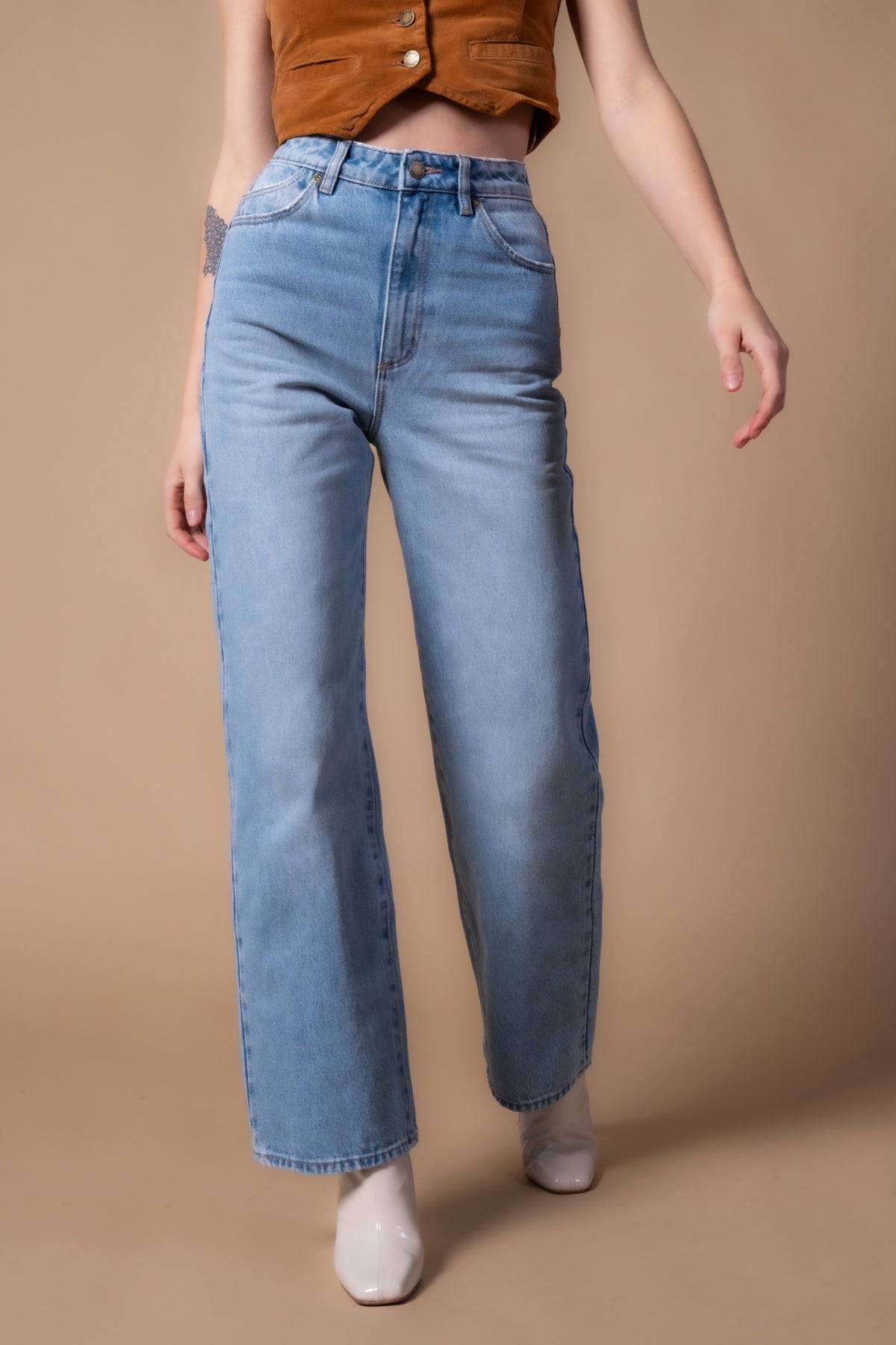 Rolla's Heidi Ankle Jeans - Old Stone