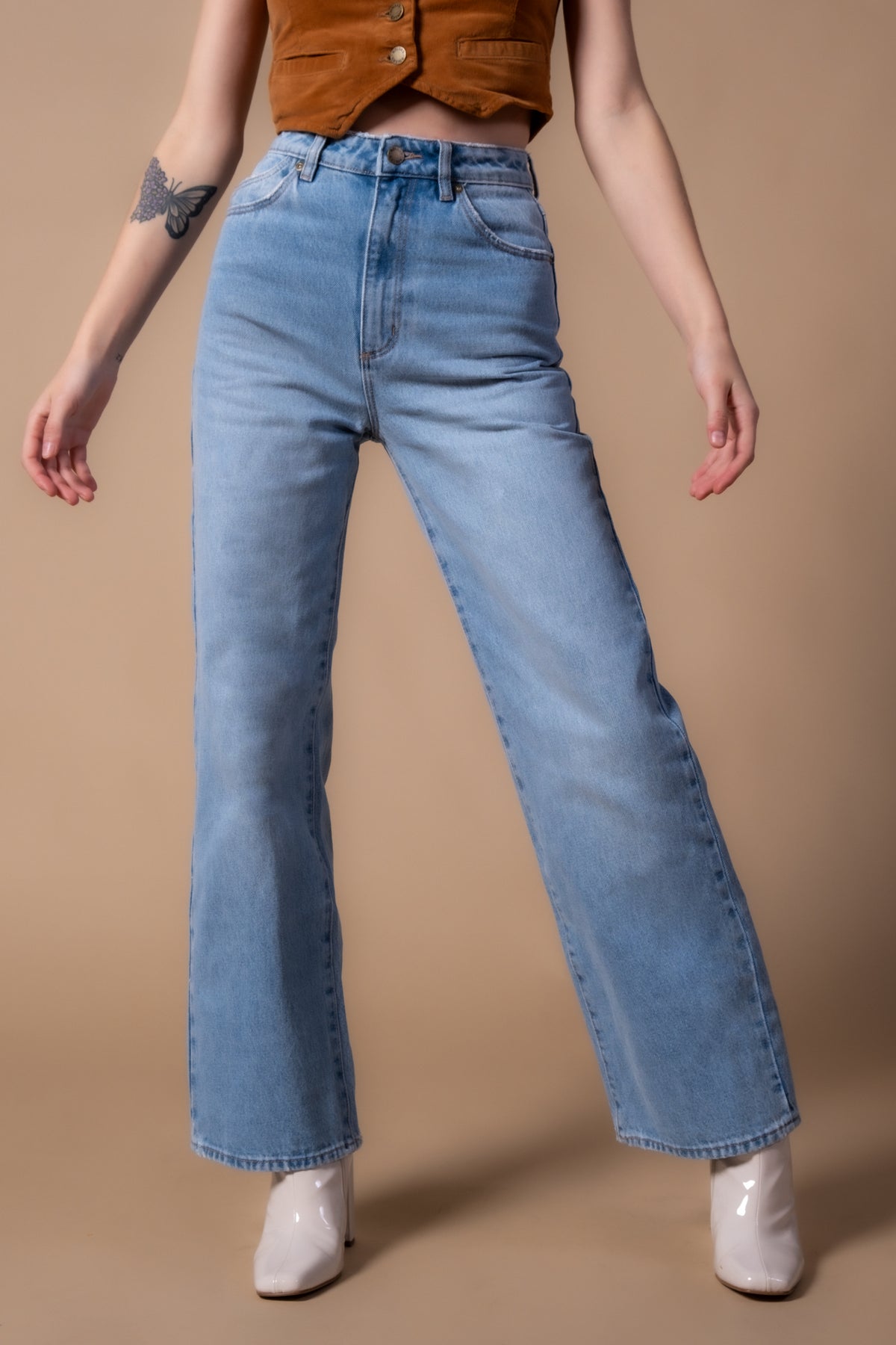 Rolla's Heidi Ankle Jeans - Old Stone