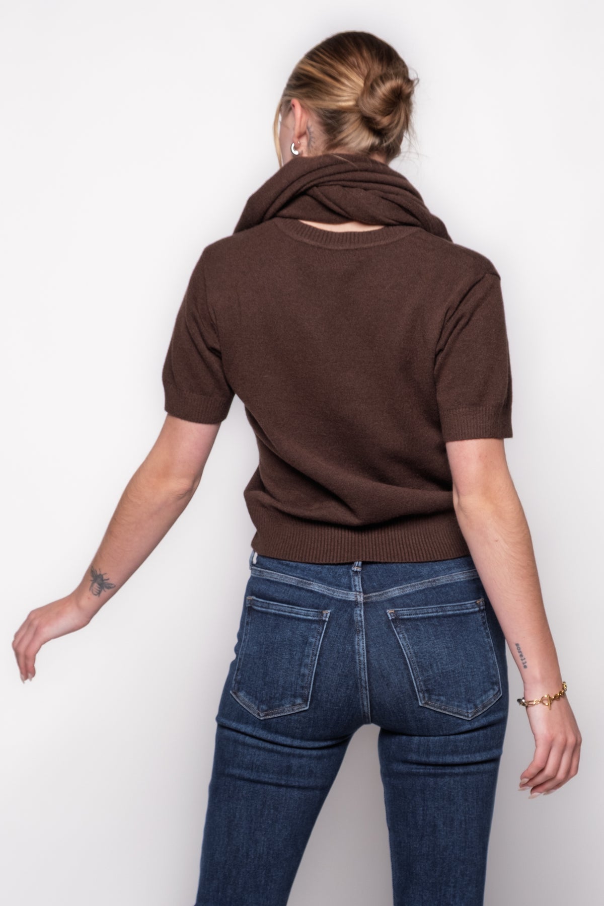 Steve Madden Hermia Short Sleeve Sweater