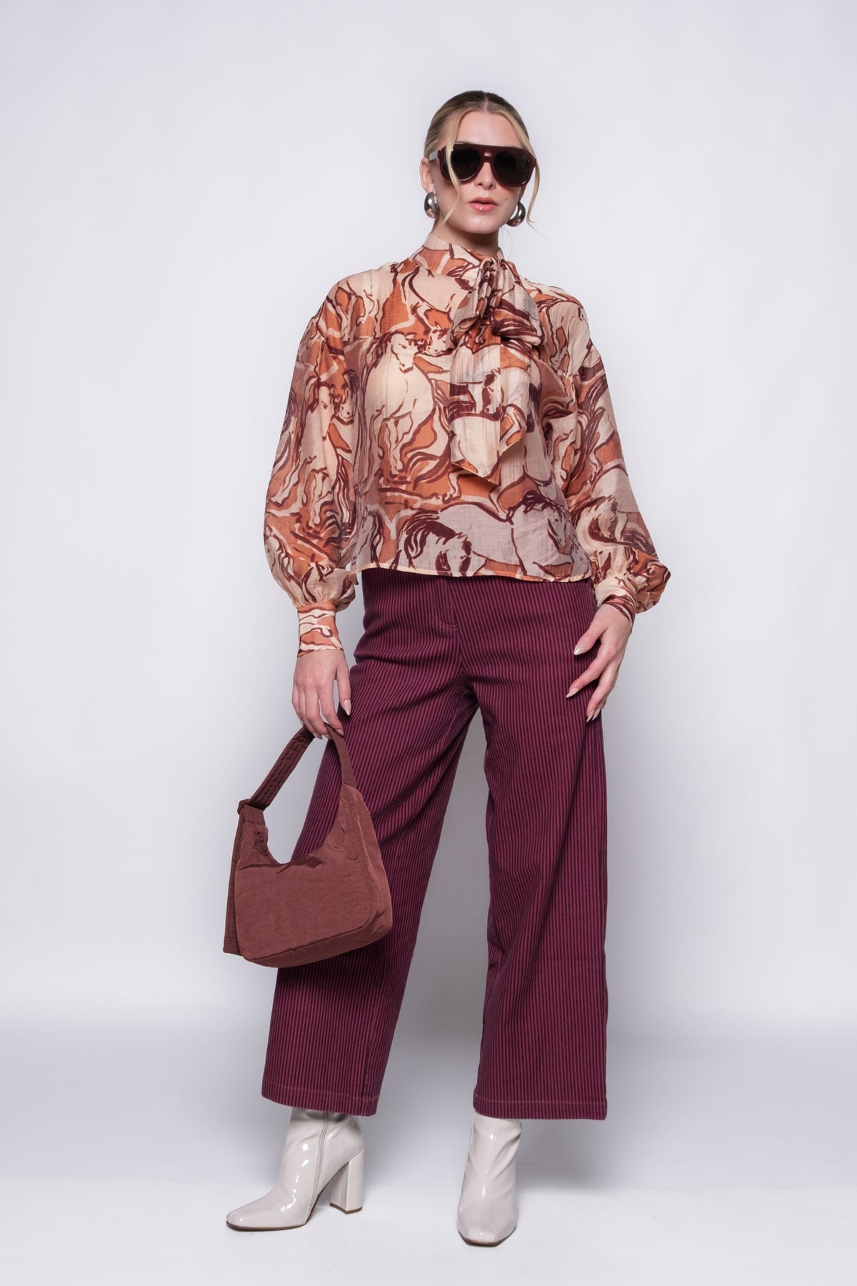 FRNCH Nigelle Striped Pants