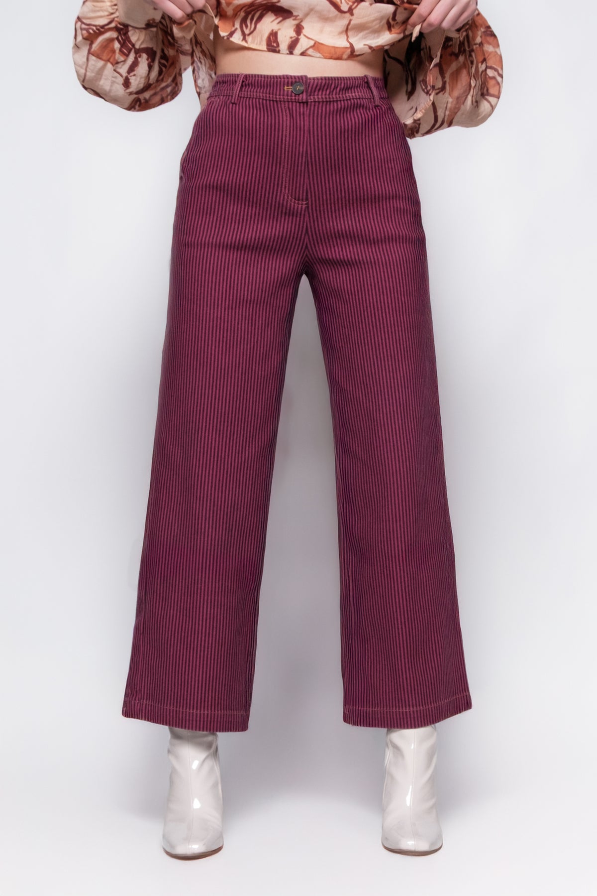 FRNCH Nigelle Striped Pants