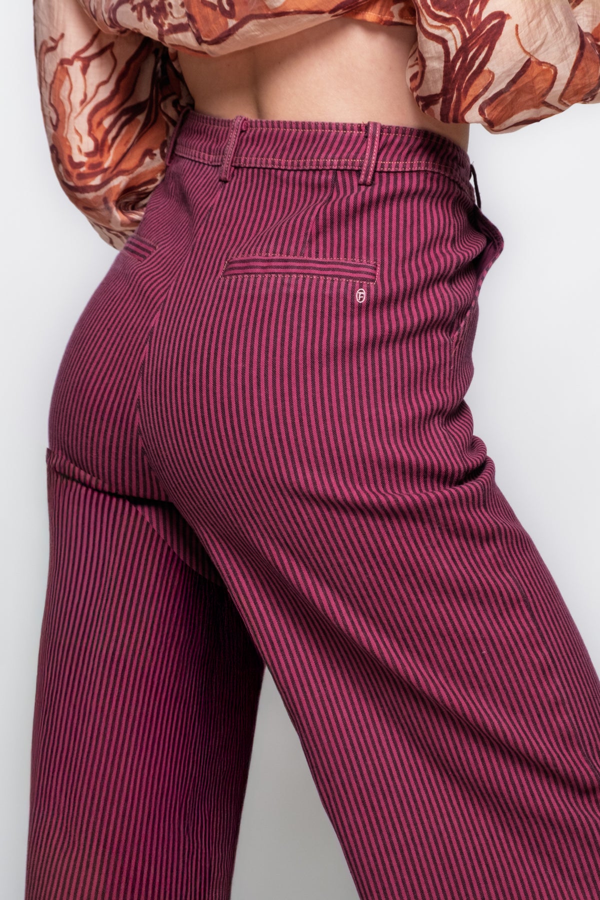 FRNCH Nigelle Striped Pants