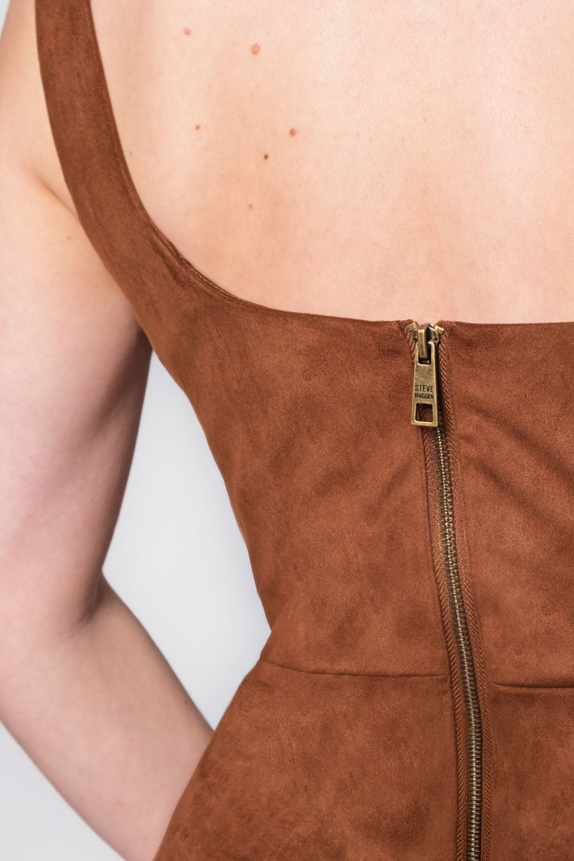 Steve Madden Milo Micro Suede Midi Dress