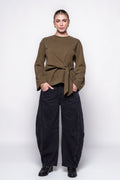 FRNCH Orchis Tie Waist Top
