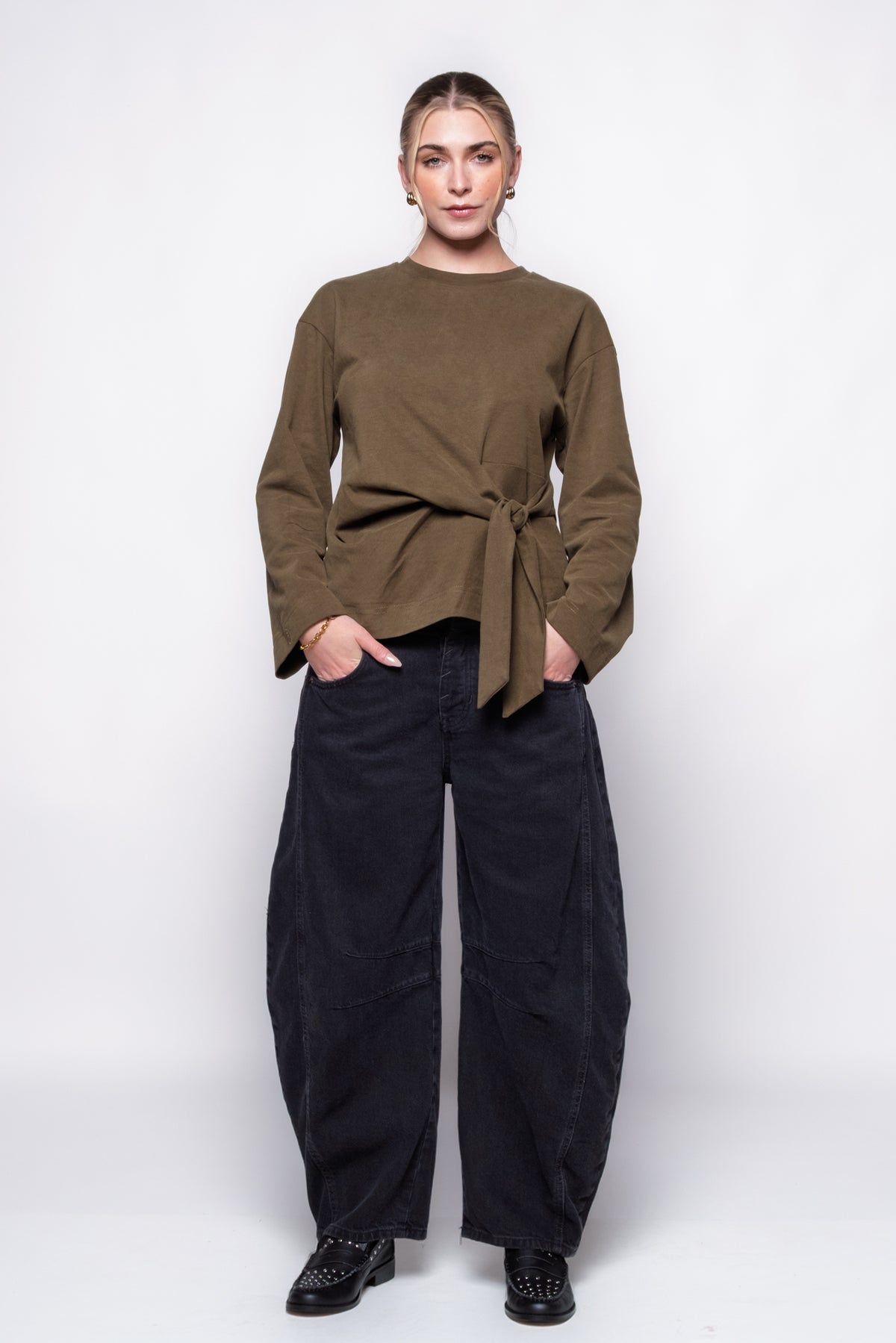 FRNCH Orchis Tie Waist Top