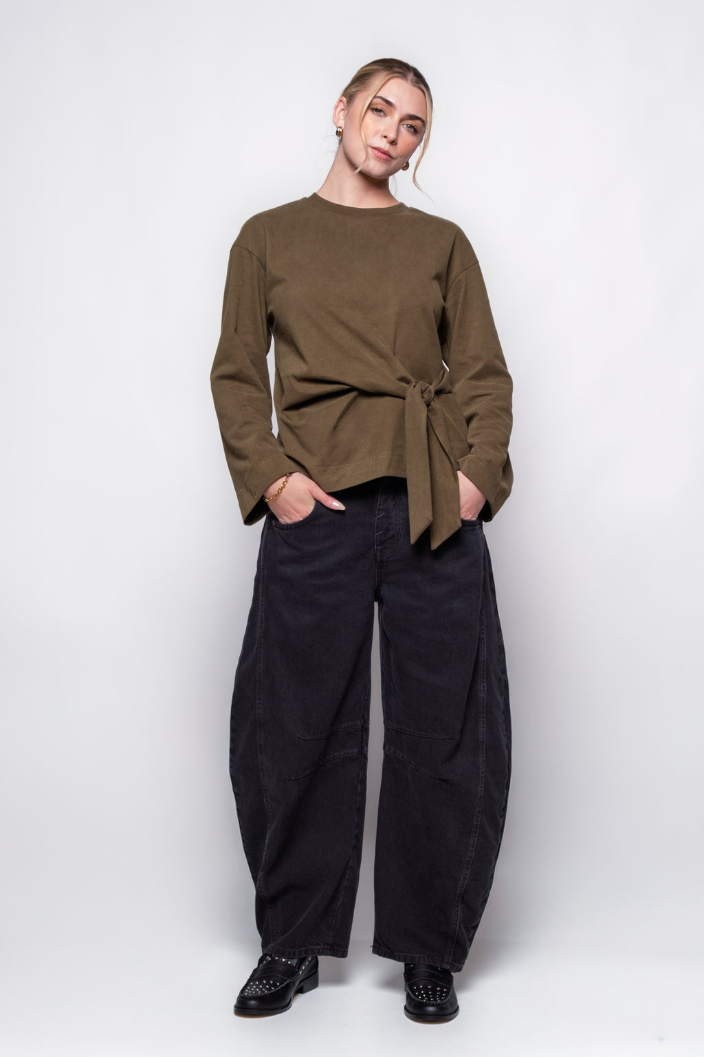 FRNCH Orchis Tie Waist Top