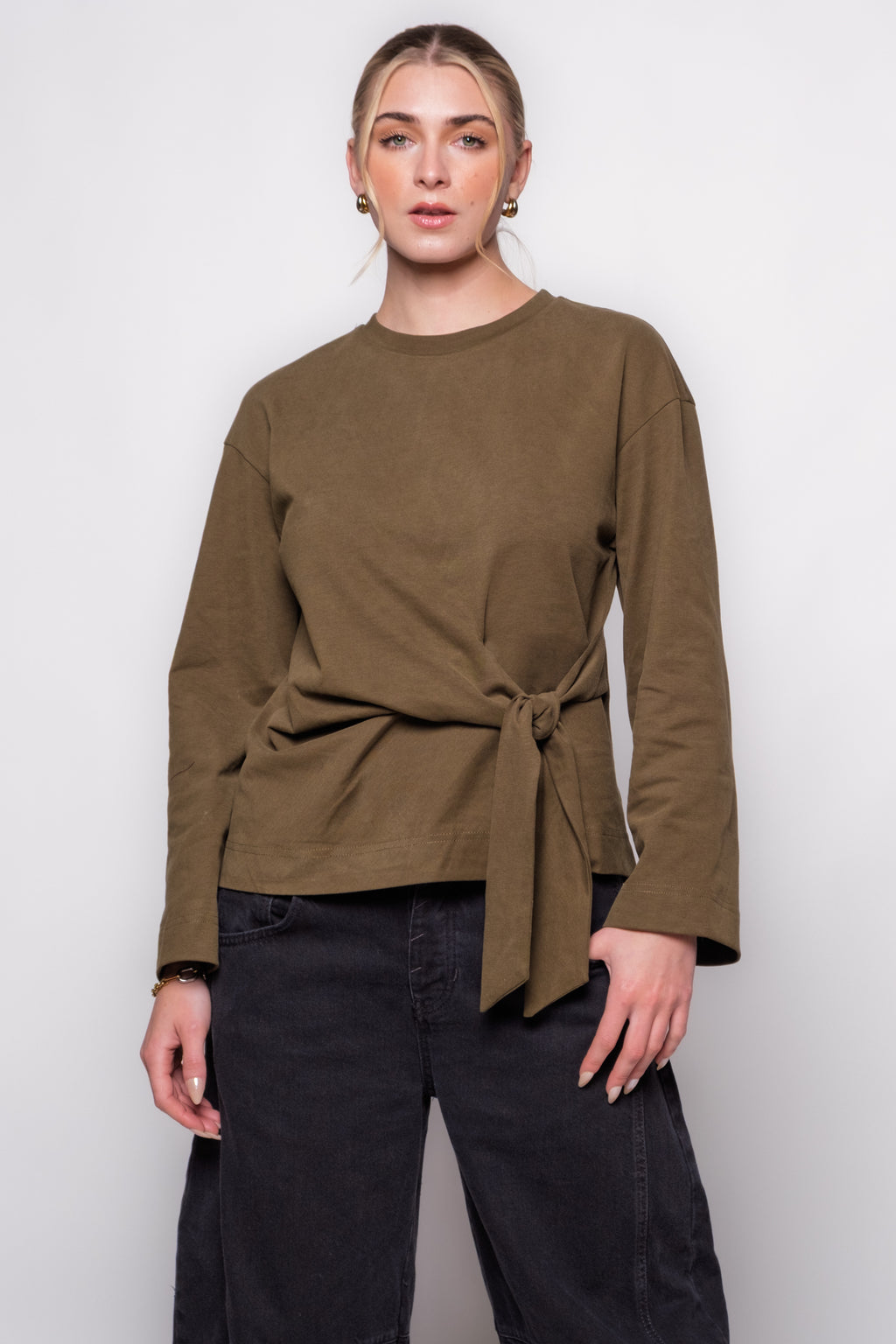 FRNCH Orchis Tie Waist Top