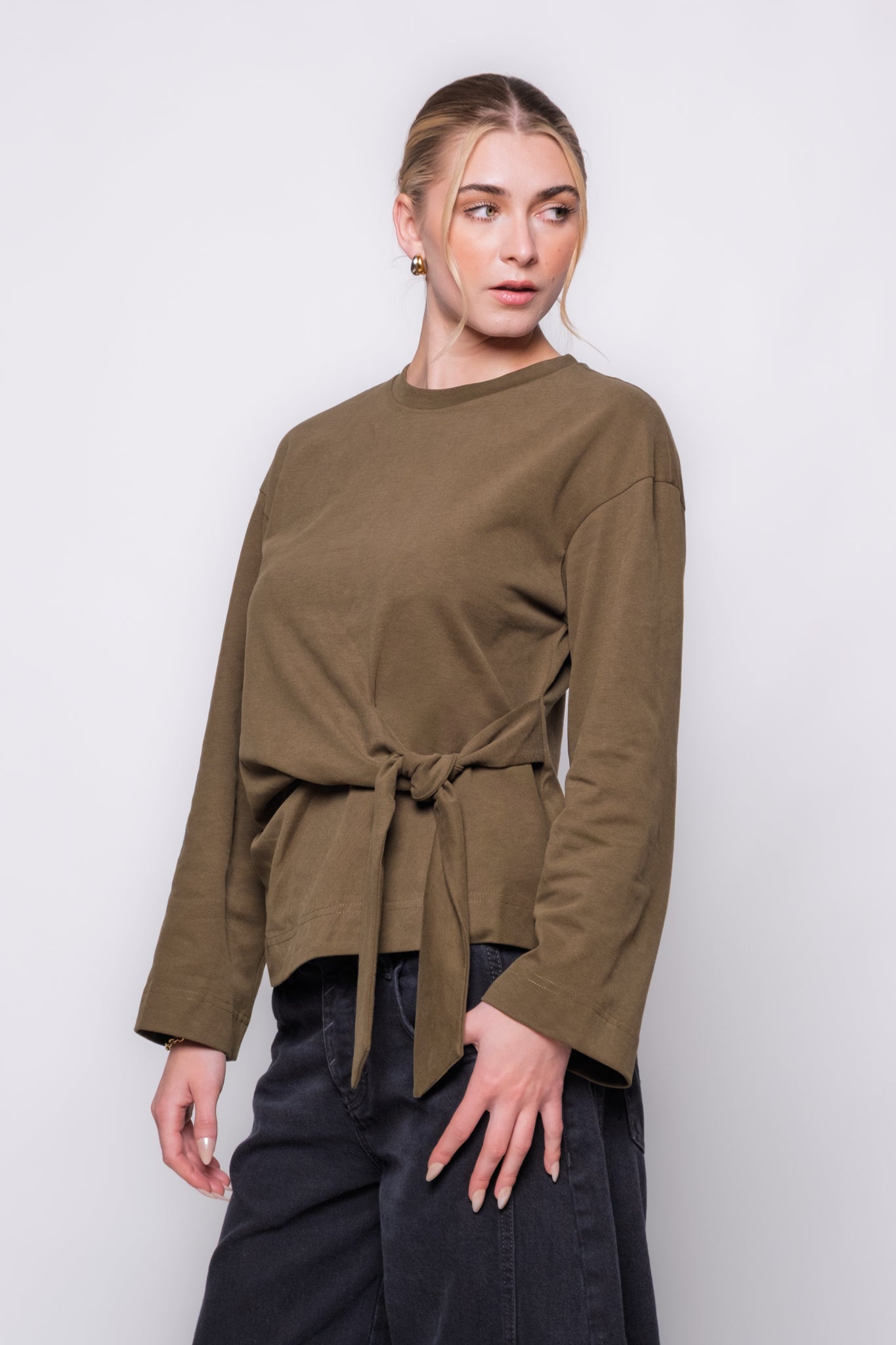 FRNCH Orchis Tie Waist Top